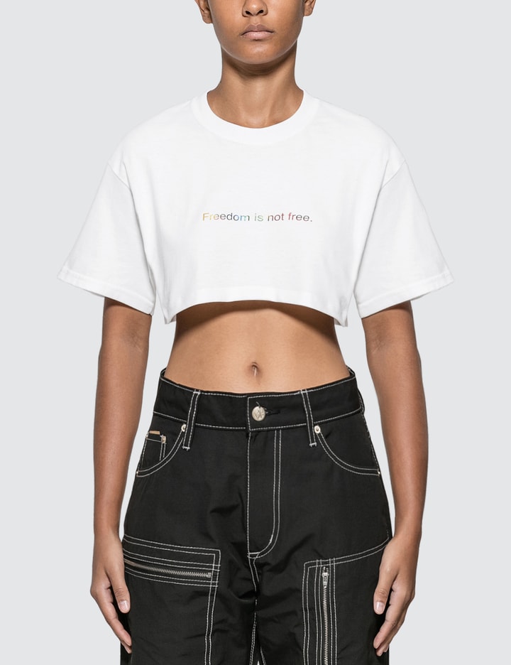 Freedom Is Not Free. Cropped T-shirt Placeholder Image