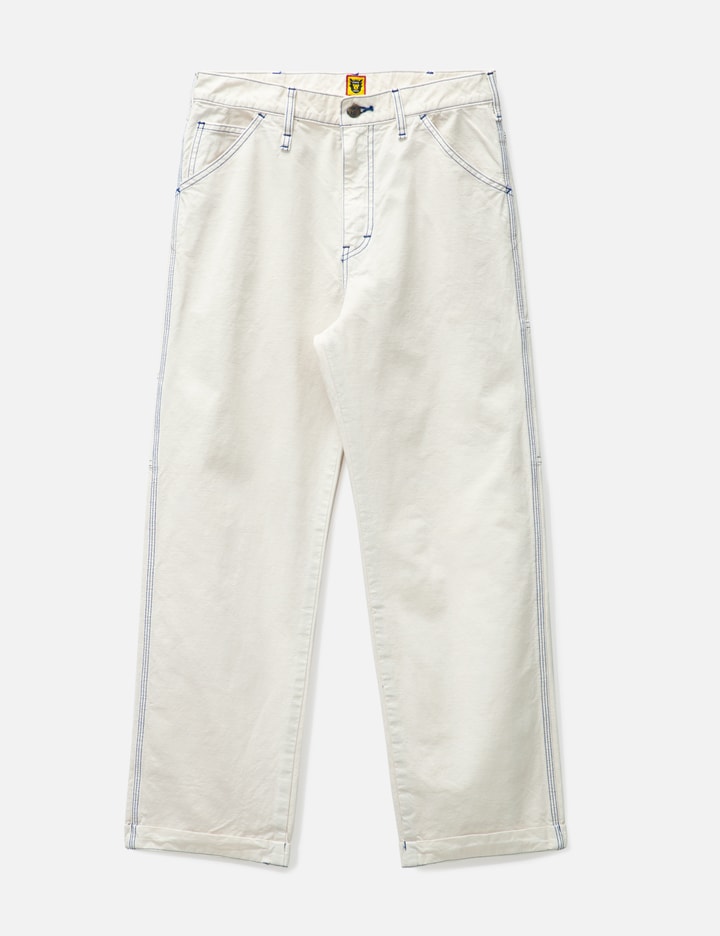 Human Made Garment Dyed Painter Pants In White