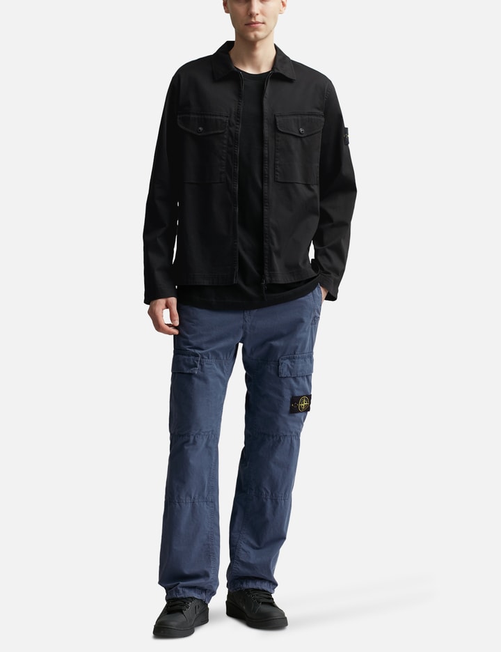 Shop Stone Island Regular Fit Overshirt In Black