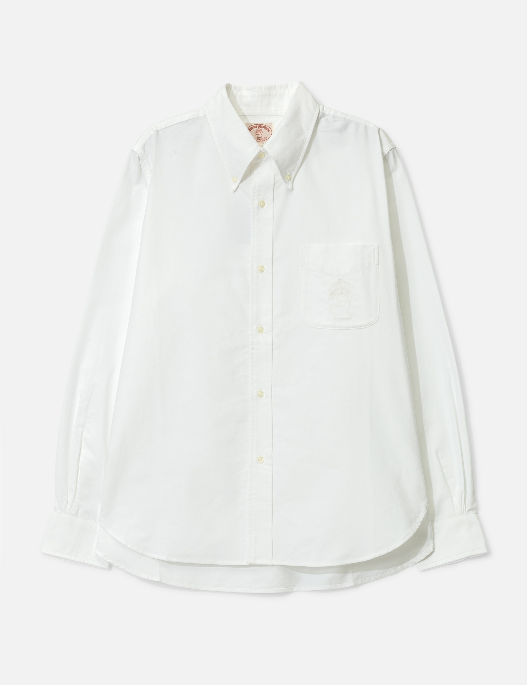 X Brooks Brothers California Selvedge Oxford Button Up Shirt view 16