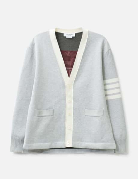 Crest Intarsia Jacquard 4-Bar Rugby Fit Cardigan view 6