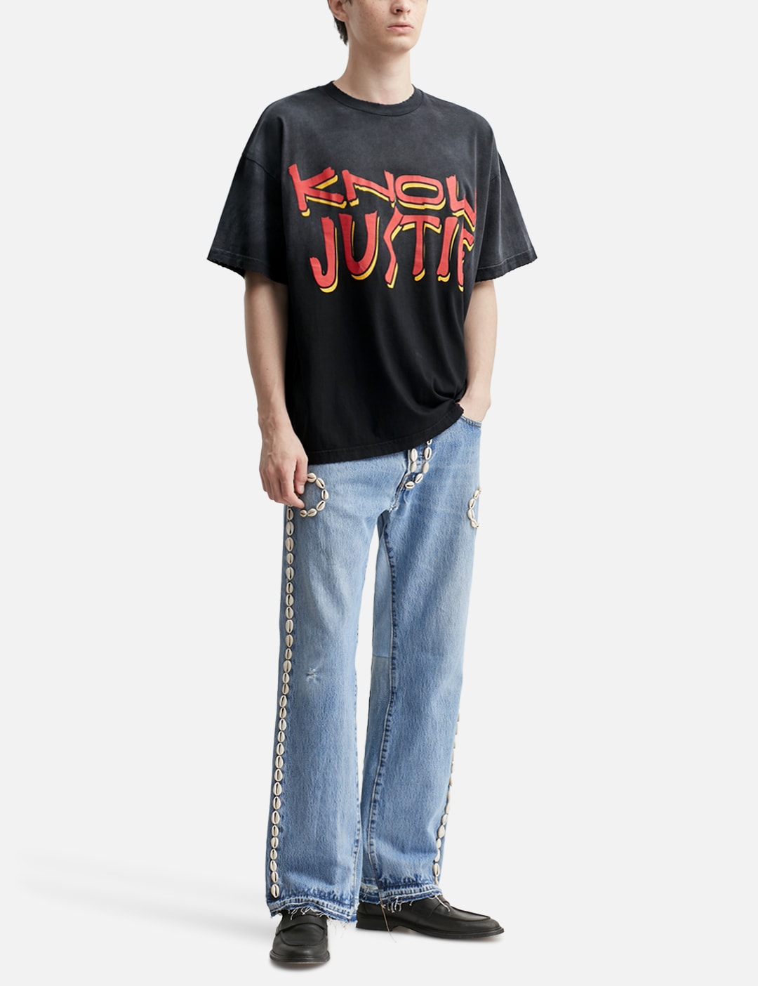 Cowrie Shell Denim Pants view 16