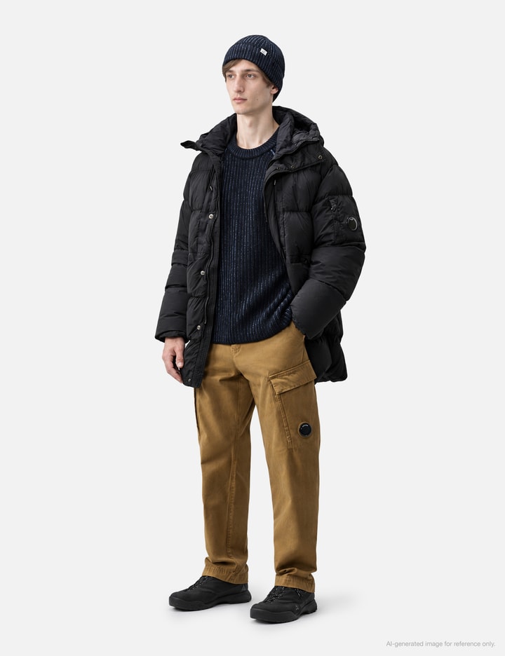 C.P. Company Fleece Knit Lens Crewneck Sweater