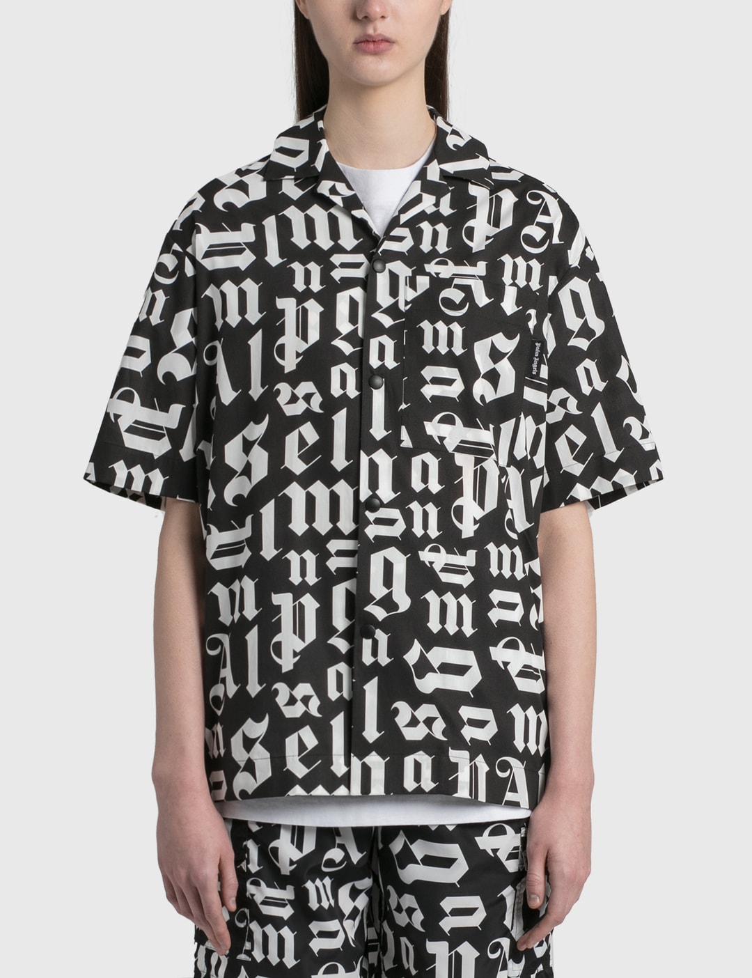 Monogram cotton t-shirt by Palm Angels