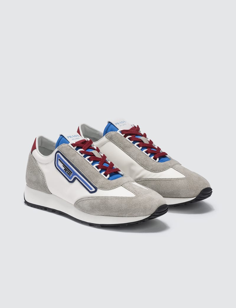 prada suede and nylon sneakers