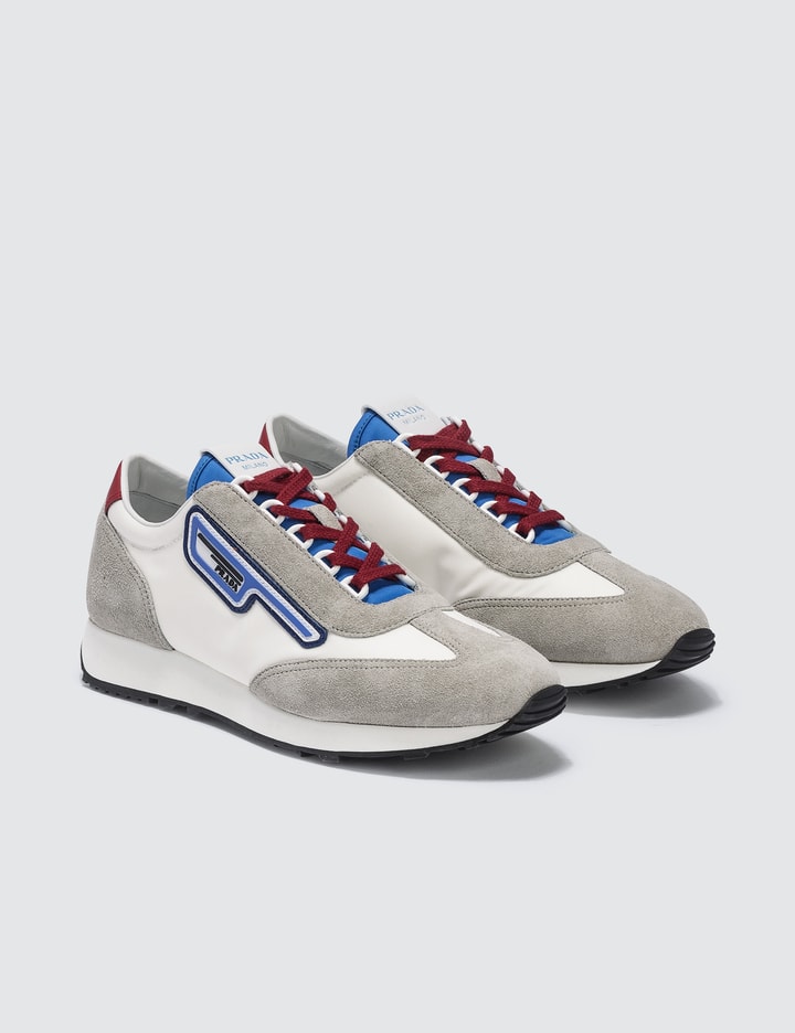 Suede And Nylon Retro Sneakers Placeholder Image