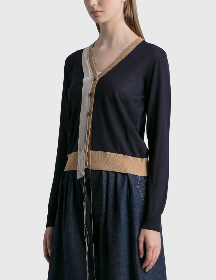 Deconstructed Wool Blend Cardigan Placeholder Image