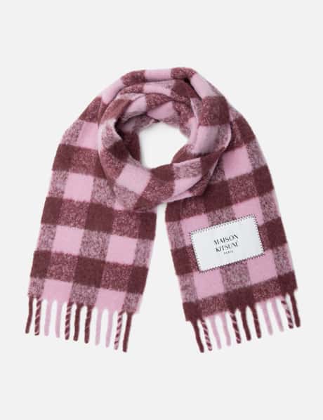 Maison Kitsuné Check Brushed Scarf