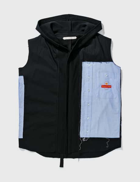 Off-White™ Off-white Denim Patch Work Hooded Vest