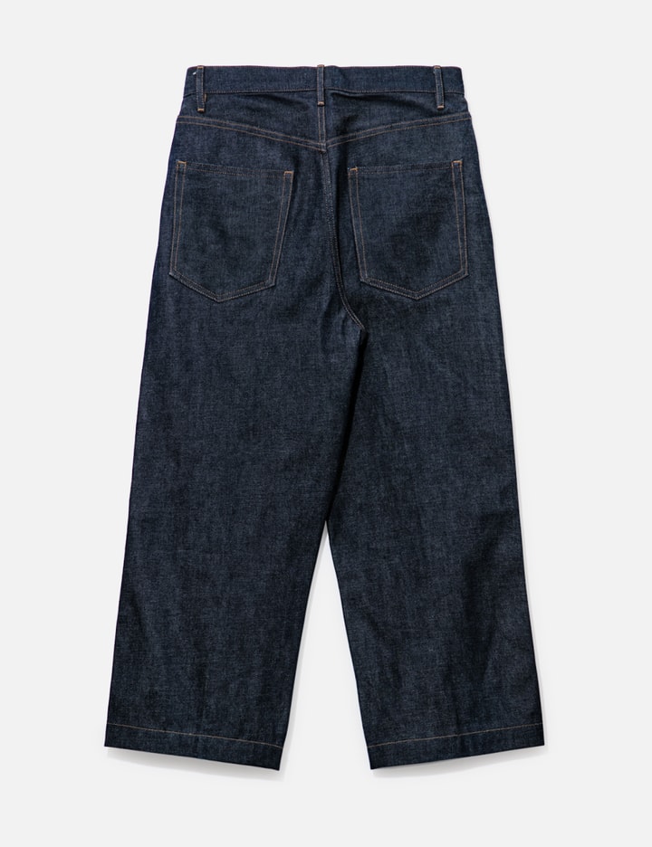 Shop Tanaka Unwashed Jeans In Blue