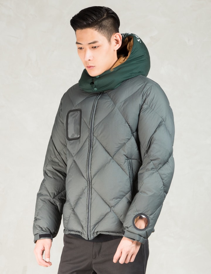 Charcoal Hooded Down Jacket Placeholder Image