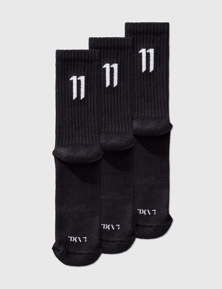 11 Logo Socks (Set of 3) Placeholder Image