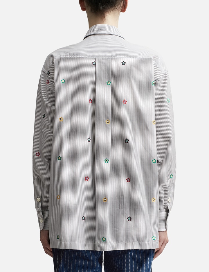 Kenzo Target Embroidered Oversize Striped Shirt Placeholder Image