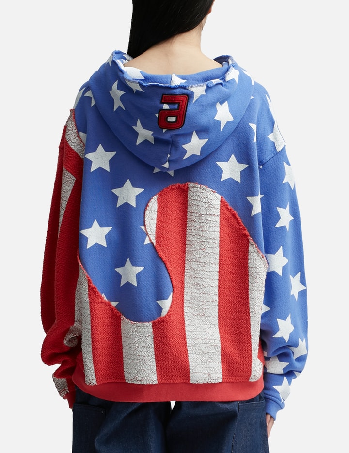 Unisex Stars and Stripes Swirl Hoodie Knit Placeholder Image