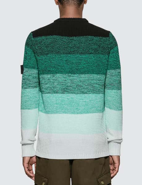 Stone Island Shadow Project - Gradient Knit Crewneck Sweater | HBX