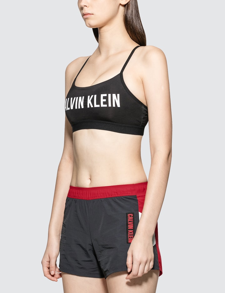 Strappy Bra Top With Upper Color Panel Placeholder Image