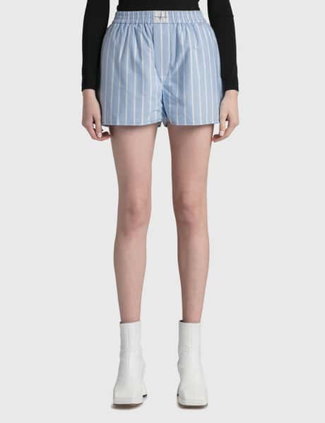 T By Alexander Wang Oxford Padded Classic Shorts