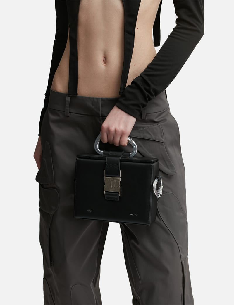 HELIOT EMIL carabiner-detail box bag - Black