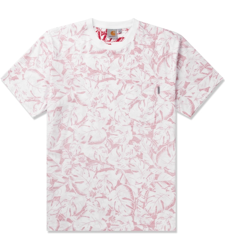 Red/White Lotus Print S/S Howe T-Shirt Placeholder Image