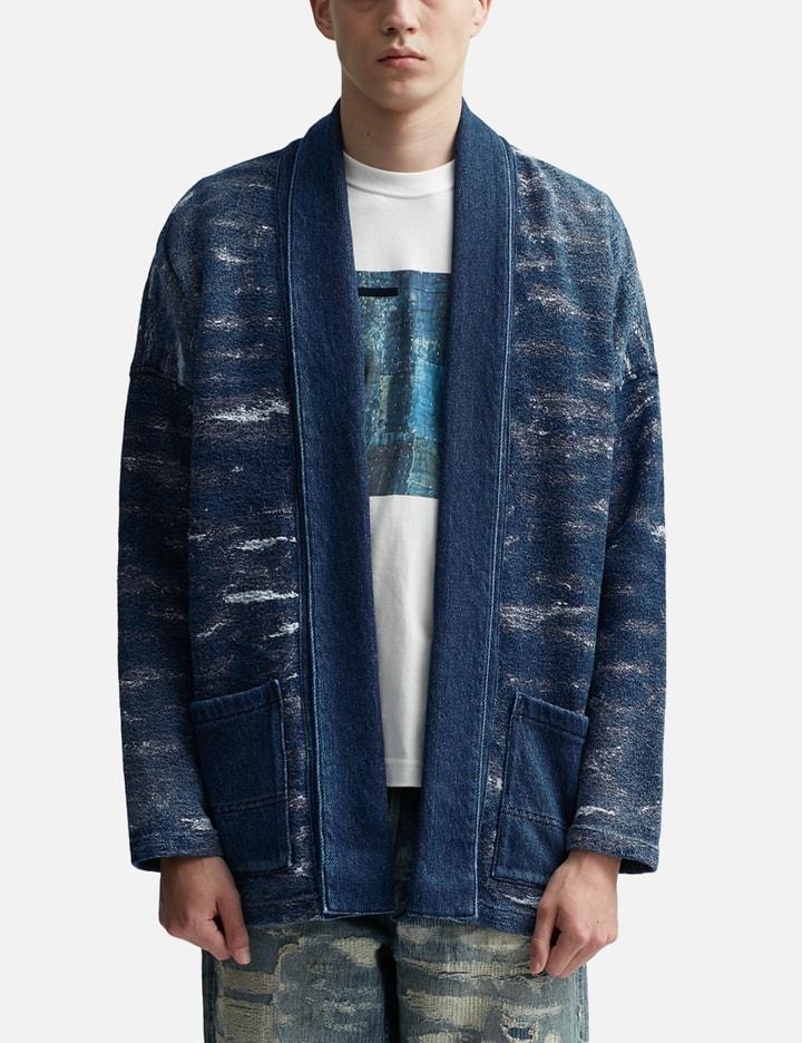 JACQUARD DENIM HAORI 2YR WASH Placeholder Image