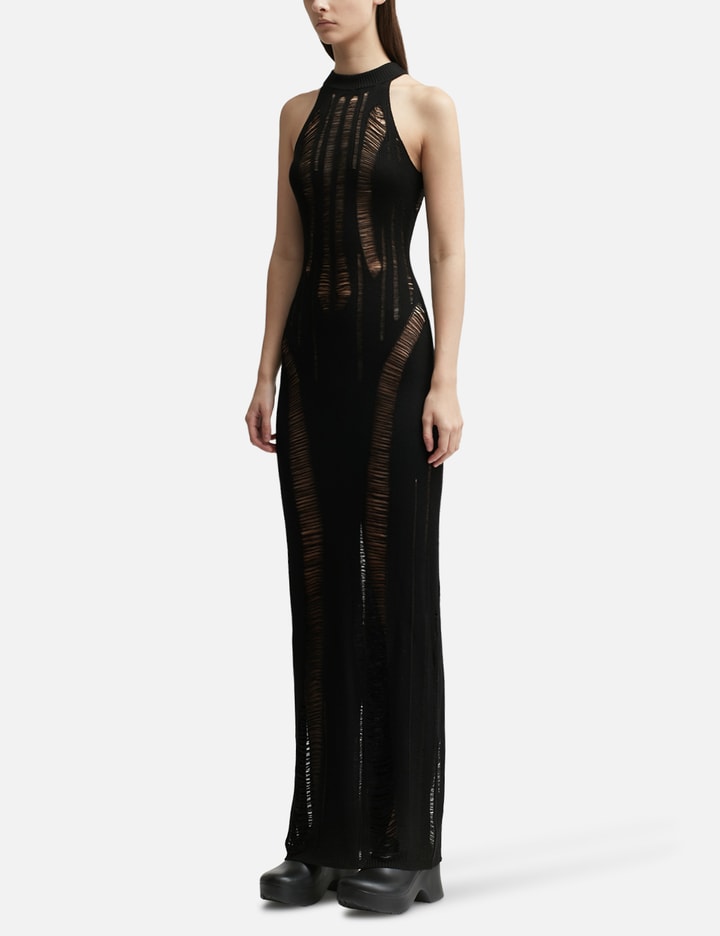 PINSTRIPE COCOON KNITTED DRESS Placeholder Image