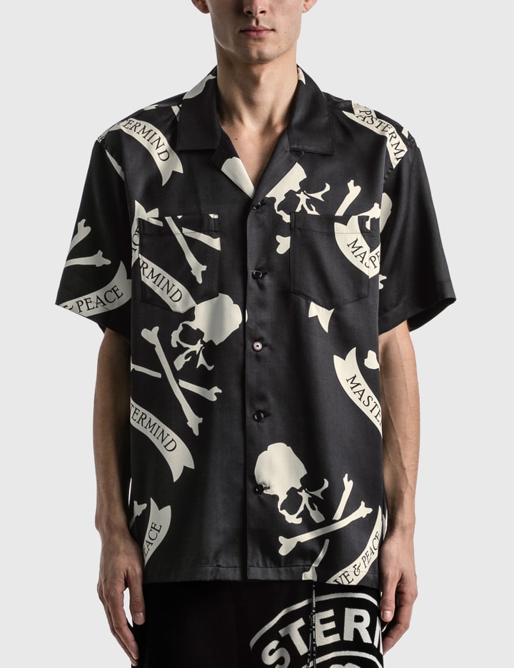 Tropical Skull Silk Short Sleeve Shirt Placeholder Image