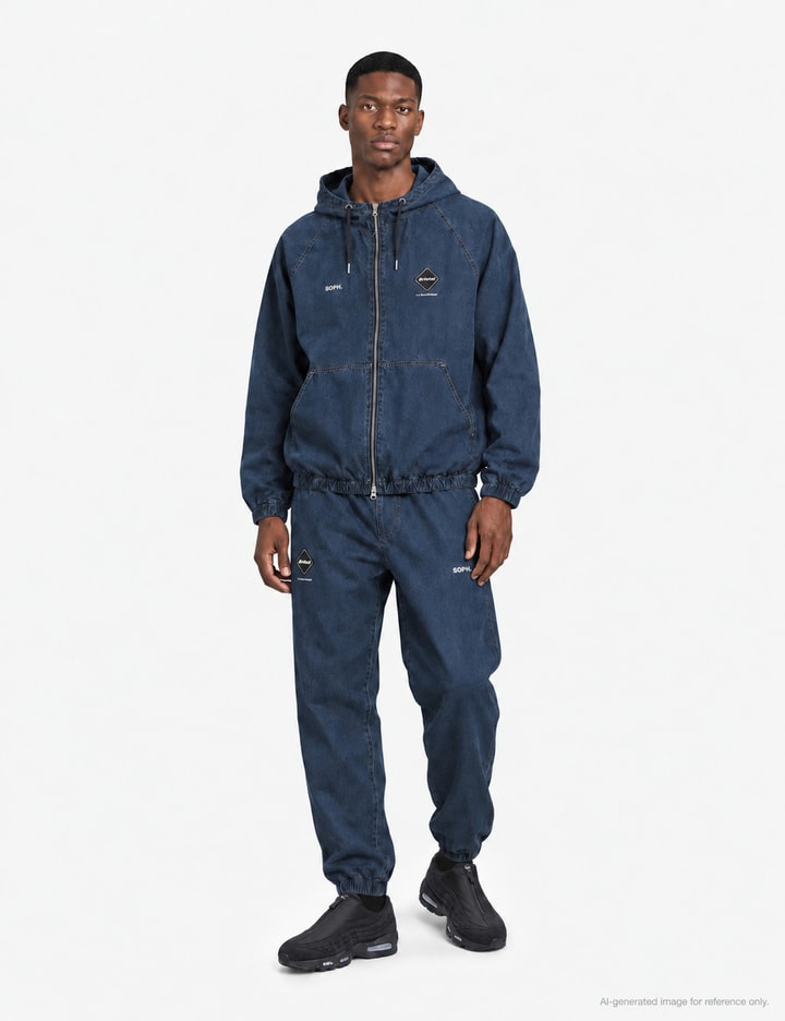 F.C. Real Bristol Washed Crisp Denim Hooded Blouson