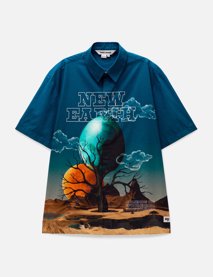 Dhruv Kapoor New Earth Engineered Shirt In Blue