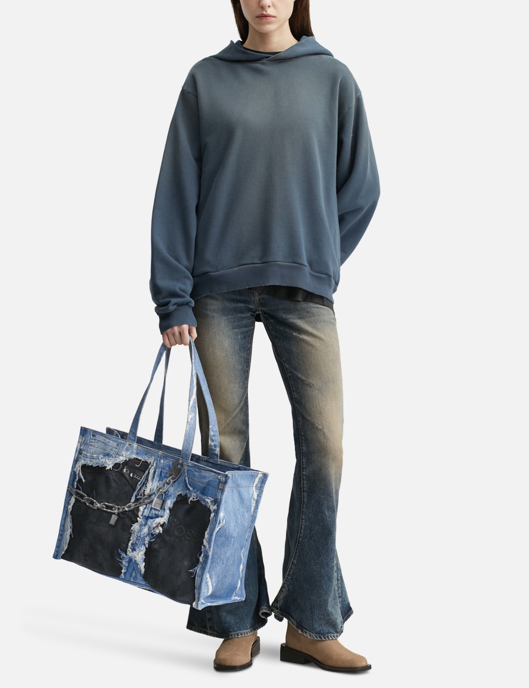 Denim Print Tote view 15