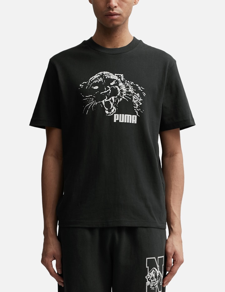 Shop Puma X Noah Short Graphic T-shirt In Black
