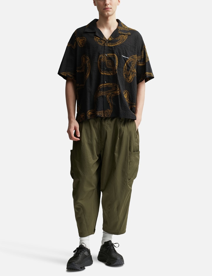 SEERSUCKER CROPPED CARGO PANTS Placeholder Image