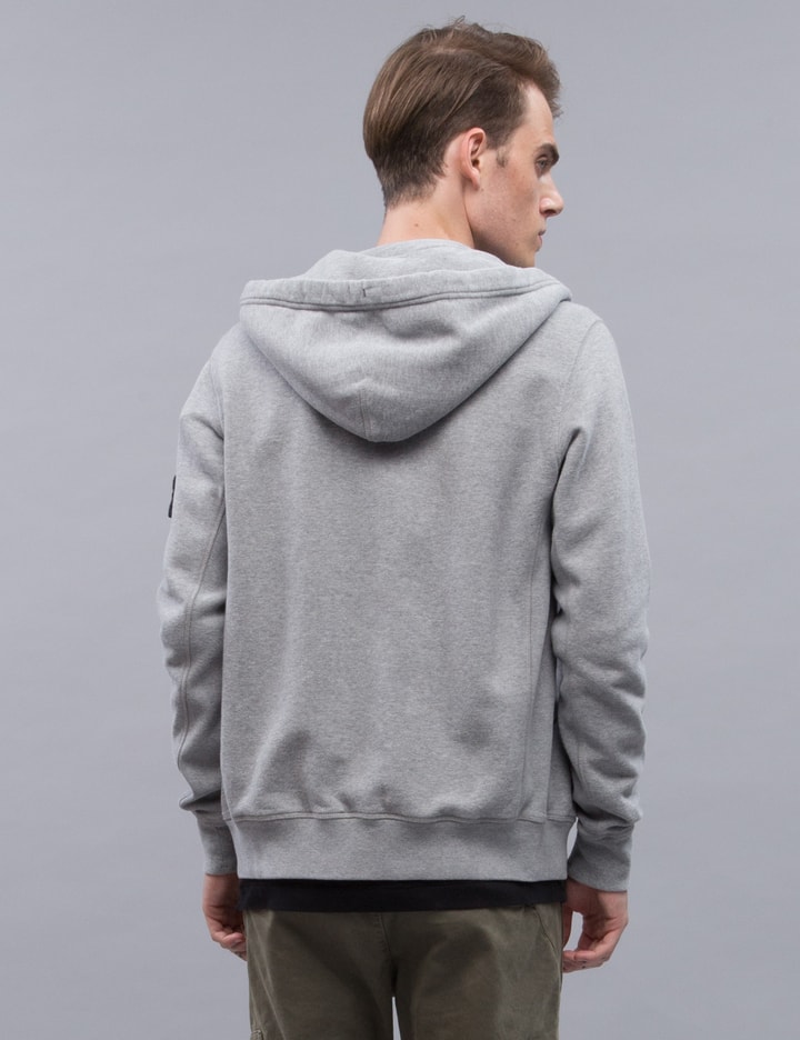 Zip Hoodie With Logo Arm Patch Placeholder Image