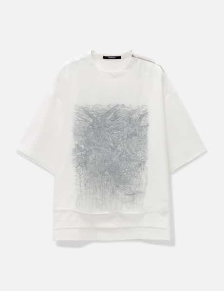 SONGZIO Veiled Layered Embroidered T-shirt