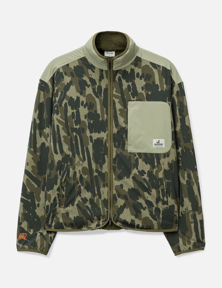 Malbon Golf Tour Divot Camo Sherpa Jacket