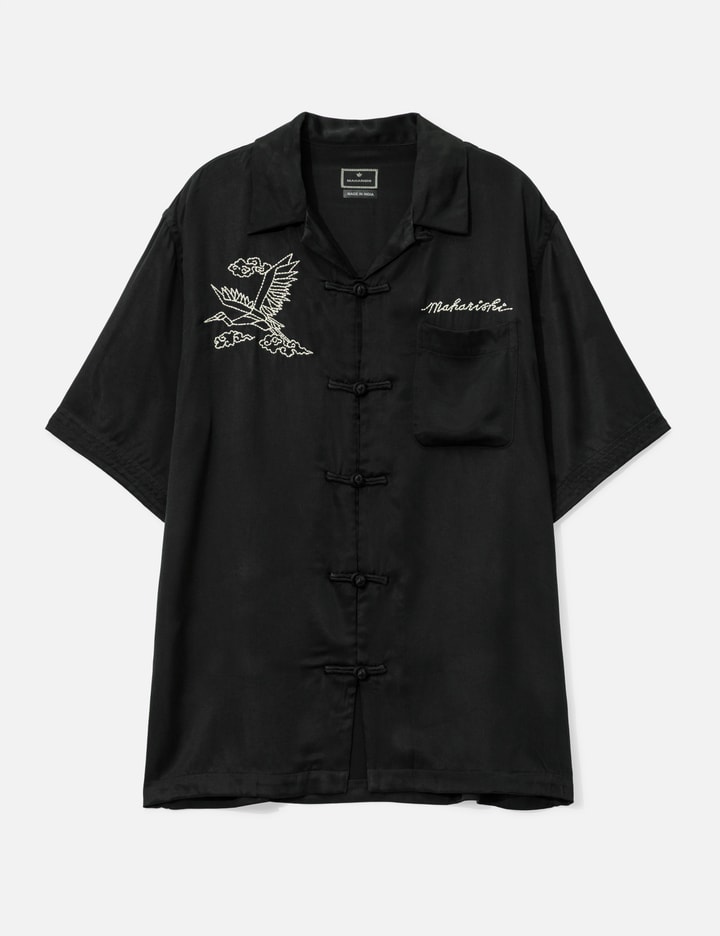 Maharishi Year Of The Crane Shirt In Black