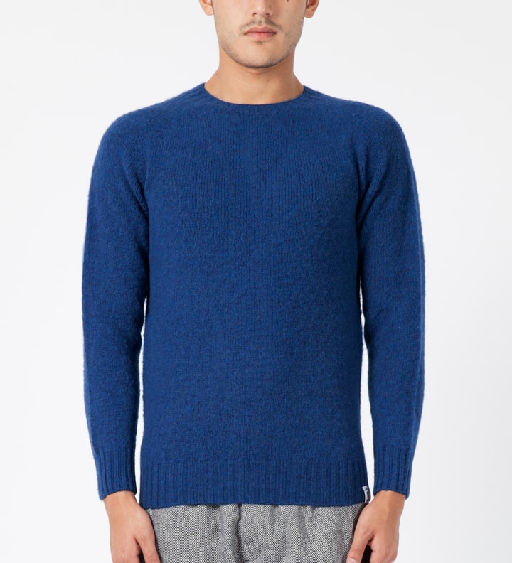 Blue Leckie C-Neck Shaggy Sweater Placeholder Image