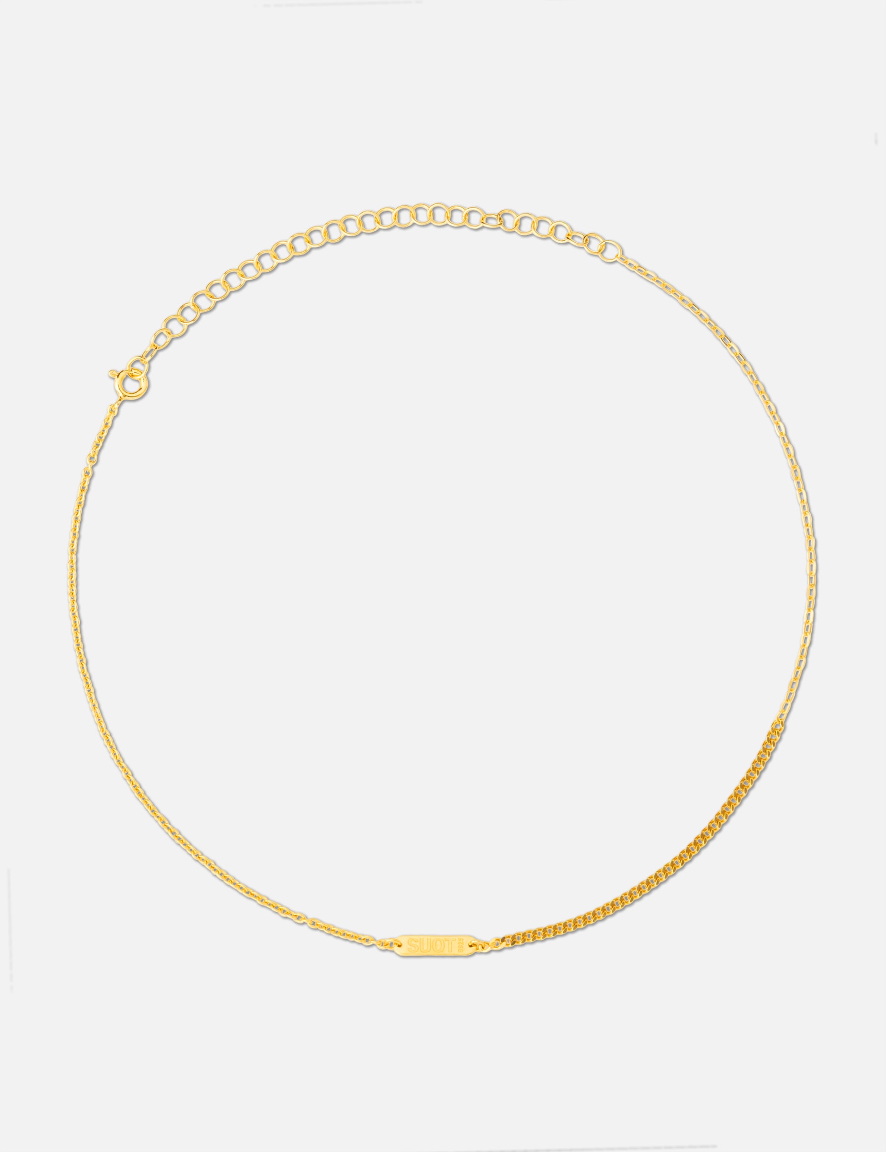 Gold Plated Silver Mix Chains Necklace view 10