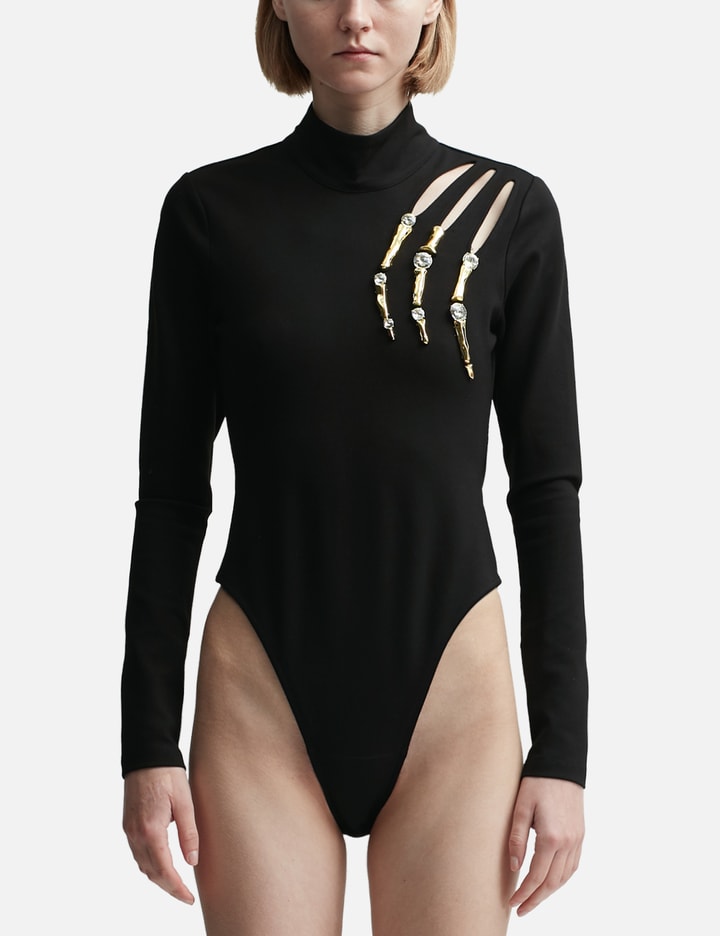 Shop Area Claw Cut-out Bodysuit In Black