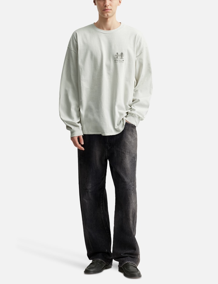 Ancellm #02 Aging01 Tapared Denim In Black