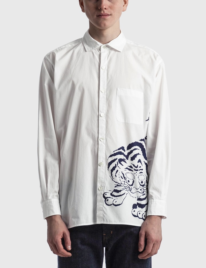 tigers mandarin collar shirt