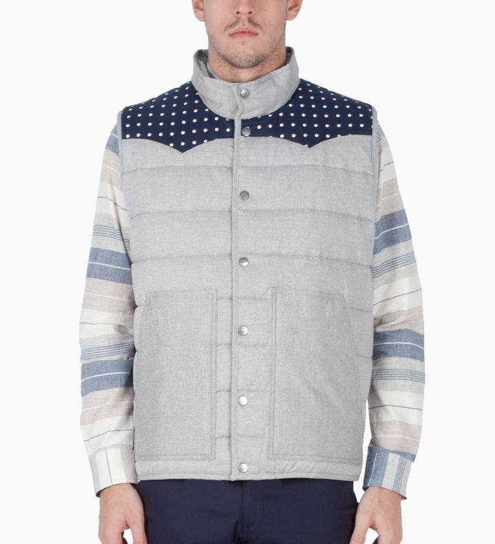 Jiberish Grey Polka Vest