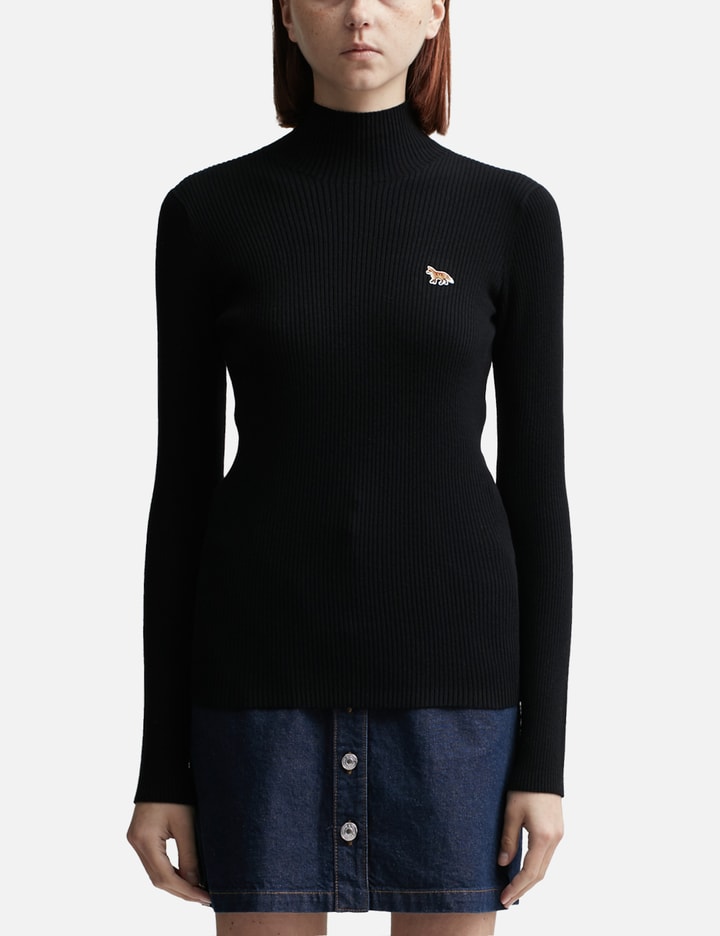 Baby Fox Patch Fine Ribbed Turtleneck Placeholder Image