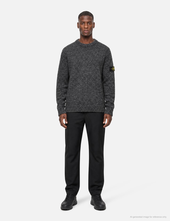 Stone Island Speckled Wool Nylon Crewneck Jumper