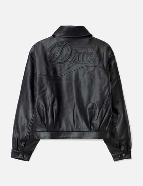 Dime Debossed Wavy Jacket - 軽量中綿×ダブルジップのPUジャケット 