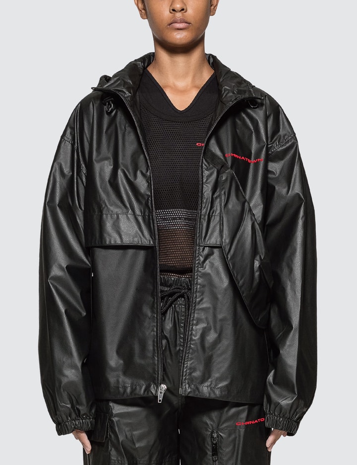 Chynatown Pleather Nylon Track Jacket Placeholder Image