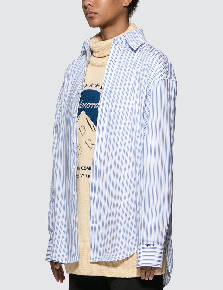 Oversized Fit Stripe Shirt Placeholder Image