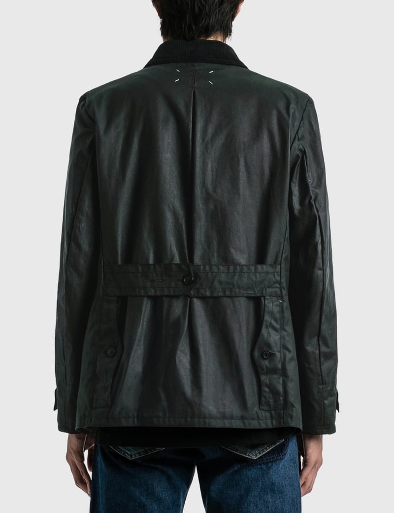 Maison 新品 48 マルジェラ 24aw ワックス コットンジャケット 黒 