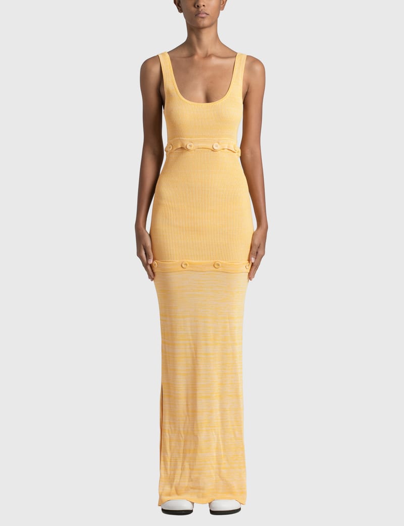 yellow tank dress womens