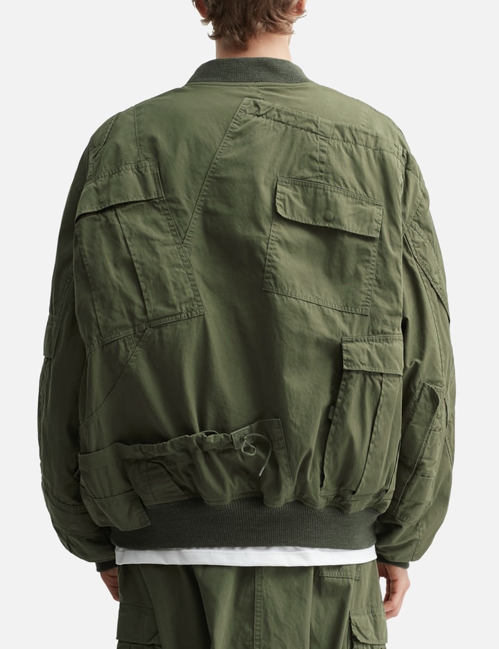 Junya Watanabe Man x Rebuild By Needles Cotton Nylon Oxford Reversible Bomber Jacket Placeholder Image