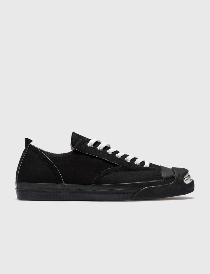 Undercover Canvas Low Top Sneakers In Black